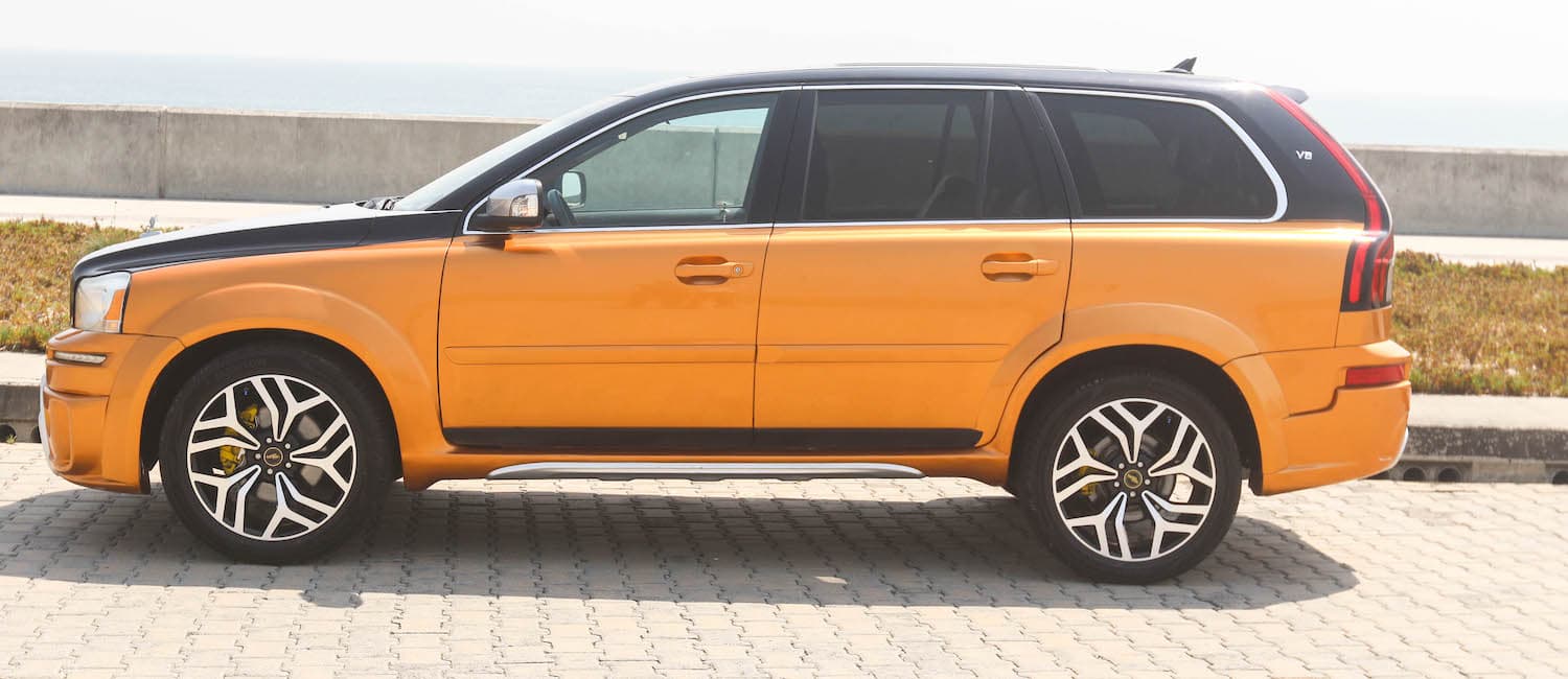 CX7 Side view - Gold custom SUV